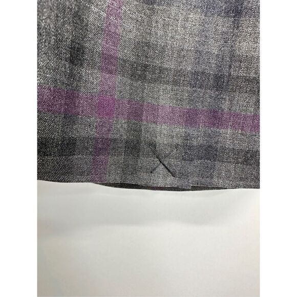 Donna Morgan‎ Sheath Dress Womens Office Plaid Gray/Purple 2 Petites - Picture 7 of 7